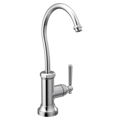 Moen Paterson Sip Industrial Cold Water Kitchen Beverage Faucet with Optional Filtration System, Chrome