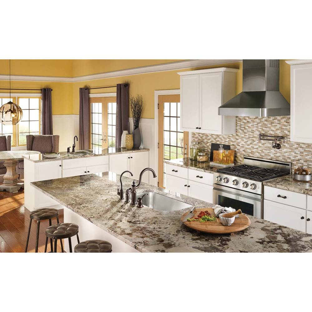Moen Chrome Two-Handle Kitchen Faucet - Image 20