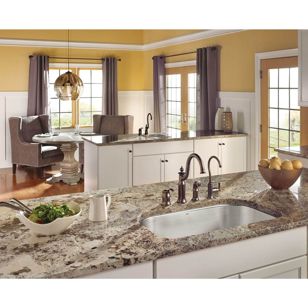 Moen Chrome Two-Handle Kitchen Faucet - Image 21