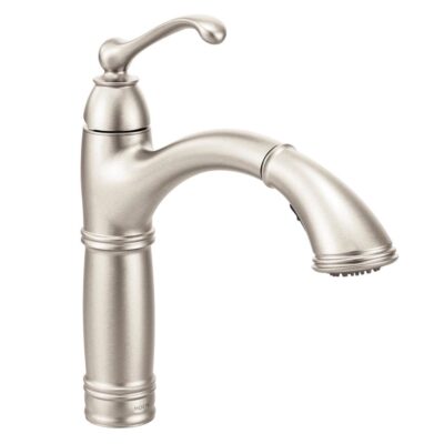Moen Brantford One-Handle Pullout Kitchen Faucet Featuring Power Clean and Reflex, Spot Resist Stainless