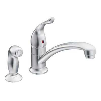 Moen Chateau One-Handle Low Arc Kitchen Faucet, Chrome