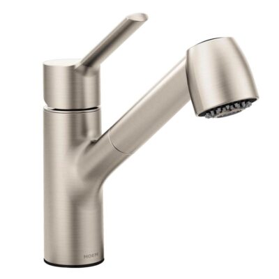 Moen Method One-Handle Pullout Kitchen Faucet with Power Clean, Spot Resist Stainless