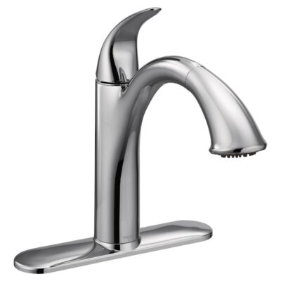Moen Camerist One-Handle Pullout Kitchen Faucet Featuring Power Clean and Reflex, Chrome