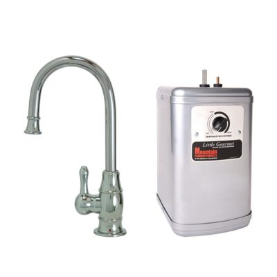 Mountain Plumbing Hot Water Faucet with Traditional Curved Body & Curved Handle & Little Gourmet® Premium Hot Water Tank
