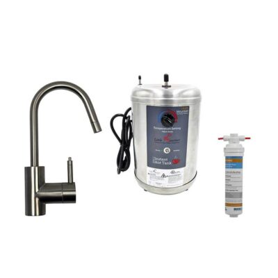 Mountain Plumbing Single Handle Hot and Cold Faucet and Little Gourmet Premium Hot Water Tank