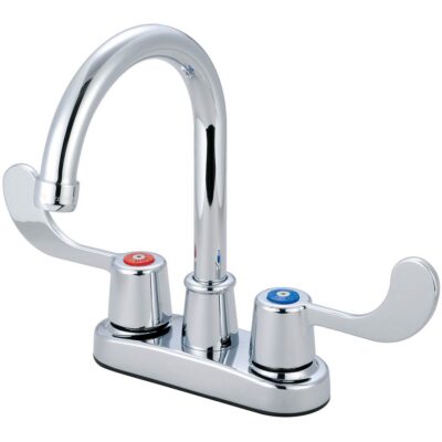 Olympia BAR-4'' TWO ADA WRIST BLADE HDL GOOSENECK SPT-CP