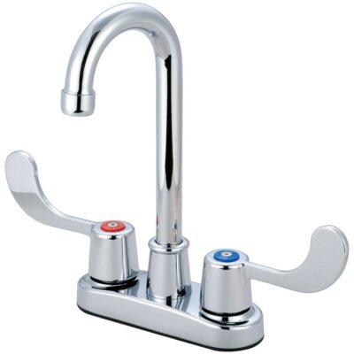 Olympia BAR-4'' TWO ADA WRIST BLADE HDL GOOSENECK SPT-CP