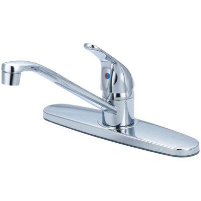 Olympia KITCHEN-8'' SINGLE METAL LVR HDL SWIVL SPT 3/8'' FLEX-CP