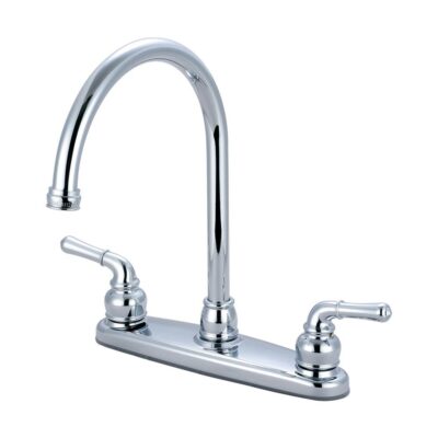 Olympia KITCHEN-8'' TWO LVR HDL GOOSENECK SPT-CP