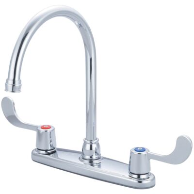 Olympia KITCHEN-8'' TWO ADA WRIST BLADE HDL GOOSENECK SPT-CP