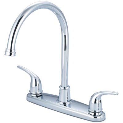 Olympia KITCHEN-8'' TWO LVR HDL GOOSENECK SPT-CP