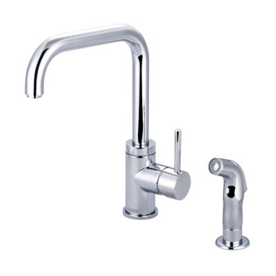 Pioneer Kit-Motegi 2-Hole Single Lvr Hdl 90 Degree Spt W/Side Spray 3/8'' Flex-Cp