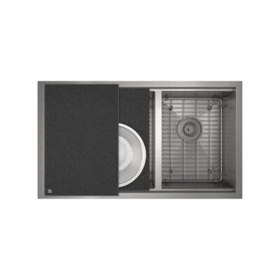 Prochef by Julien PROSTATION set undermount reveal, double L18X16X10 R12X16X8
