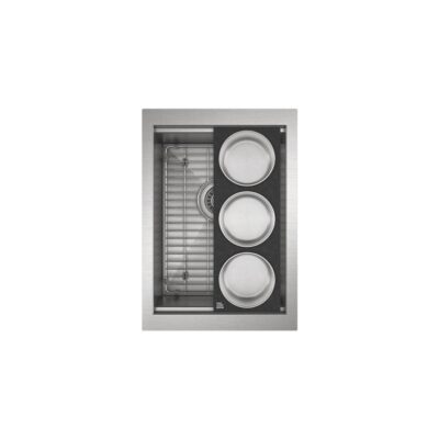 Prochef by Julien PROSTATION prep/bar set undermount reveal, single 12X16X8