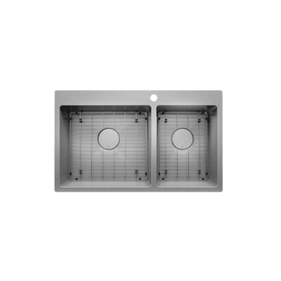 Prochef by Julien PROINOX H60 sink topmount, double L18X16X9 R12X16X9 with grid