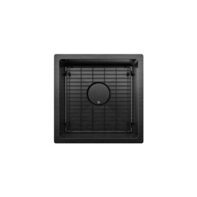 Prochef by Julien PROINOX H60 bar sink undermount, single 15X15X8 PVD black with grid