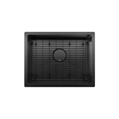 Prochef by Julien PROINOX H60 sink undermount, single 21X16X9 PVD black with grid