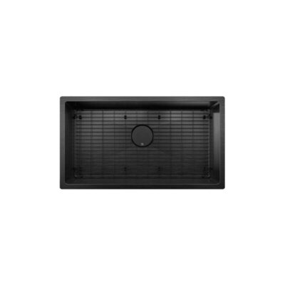 Prochef by Julien PROINOX H60 sink undermount, single 30X16X9 PVD black with grid