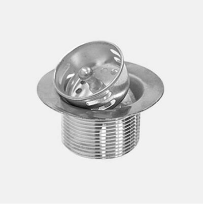 SIGMA Midget duo strainer basket, 1-1/2'' NPT, fits 2'' sink openings. Complete with nuts and washers ANTIQUE BRASS .82