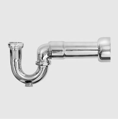 SIGMA 1-1/2'' Ground Joint Sink Trap (PVC) with cleanout ANTIQUE BRONZE .57