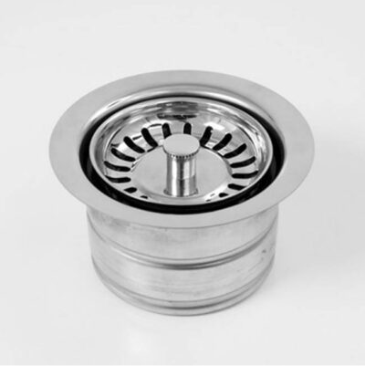 SIGMA Waste disposer trim with disposer stopper/strainer unit with large collar ANTIQUE BRASS .82