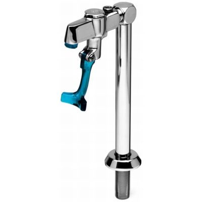 T&S Brass Glass Filler, 8'' Deck Mount Pedestal, 1/2'' NPT Male Shank Equip Retro-Style