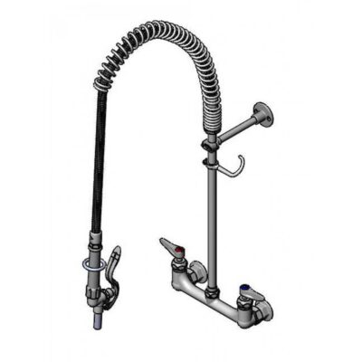 T&S Brass Filler Unit, 8'' Wall Mount Base, Ceramas, Squeeze Valve, Wall Bracket, Inlet Elbow Kit