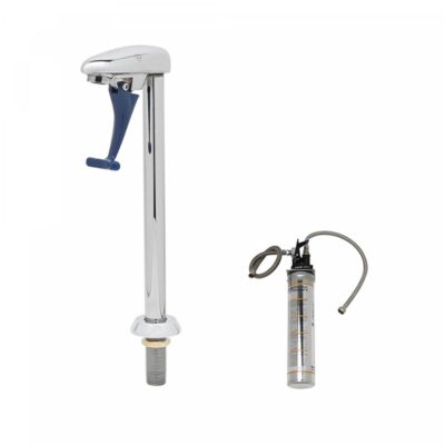 T&S Brass 12'' Pedestal Type Glass Filler w/ Water Filtration Kit